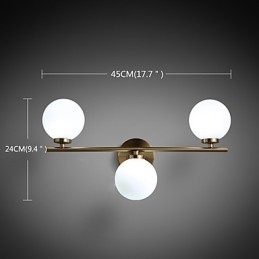 Vegglampe I Glass Moderne Samtidsstil Bronsefunksjon Mini-Stil Uplight Vegglampe Vegglampe