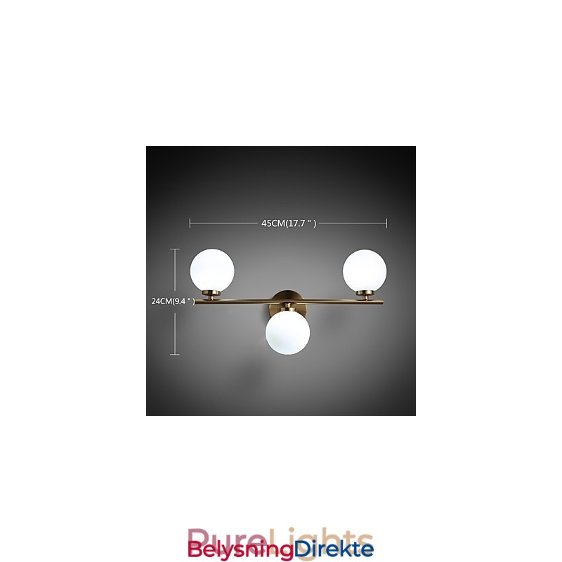 Vegglampe I Glass Moderne Samtidsstil Bronsefunksjon Mini-Stil Uplight Vegglampe Vegglampe