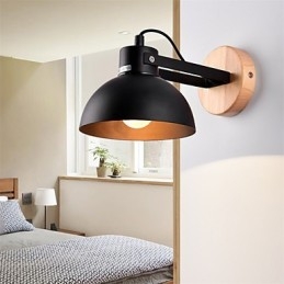 Vintage Tre Art Deco Metall Metall Rustikk Vegglampe Stue Spisestue Gang Vegglampe Svart Hvit Valgfritt