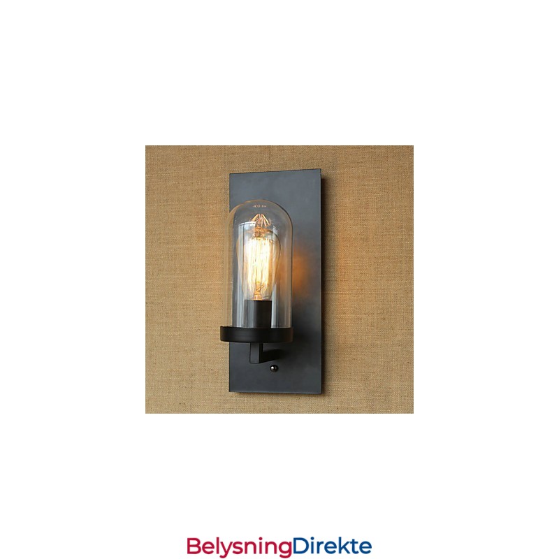 Kreativ Moderne Minimalistisk Restaurantbar Amerikansk Landlig Midtgangstrapp Edison Vegglampe Med Enkelt Hode I Glass