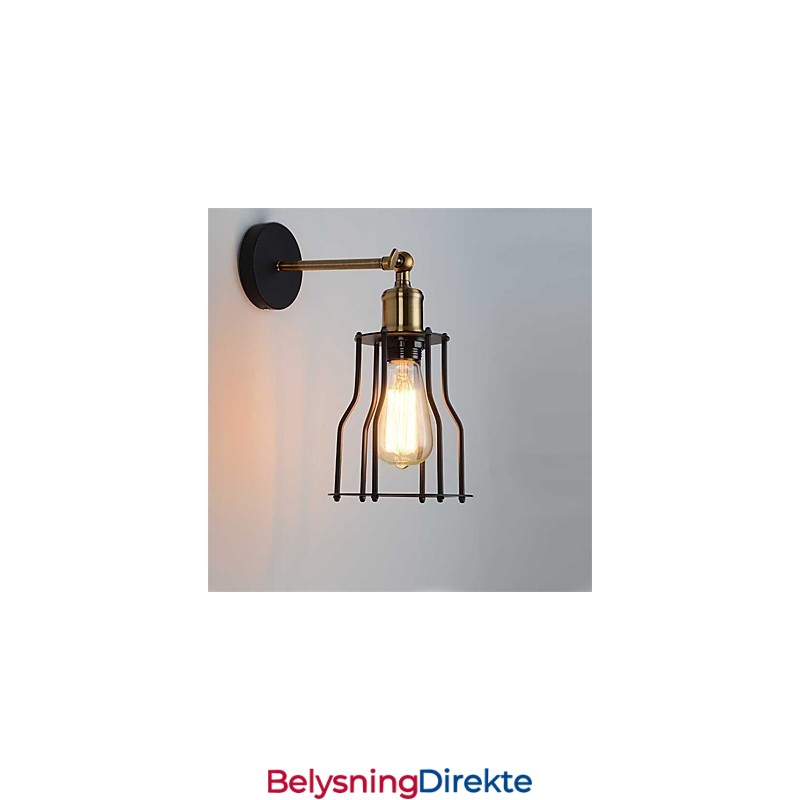 Loft Vintage Vegglamper Industriell Edison Fashion Simplicity Vegglampe Metallsokkel