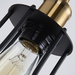 Loft Vintage Vegglamper Industriell Edison Fashion Simplicity Vegglampe Metallsokkel