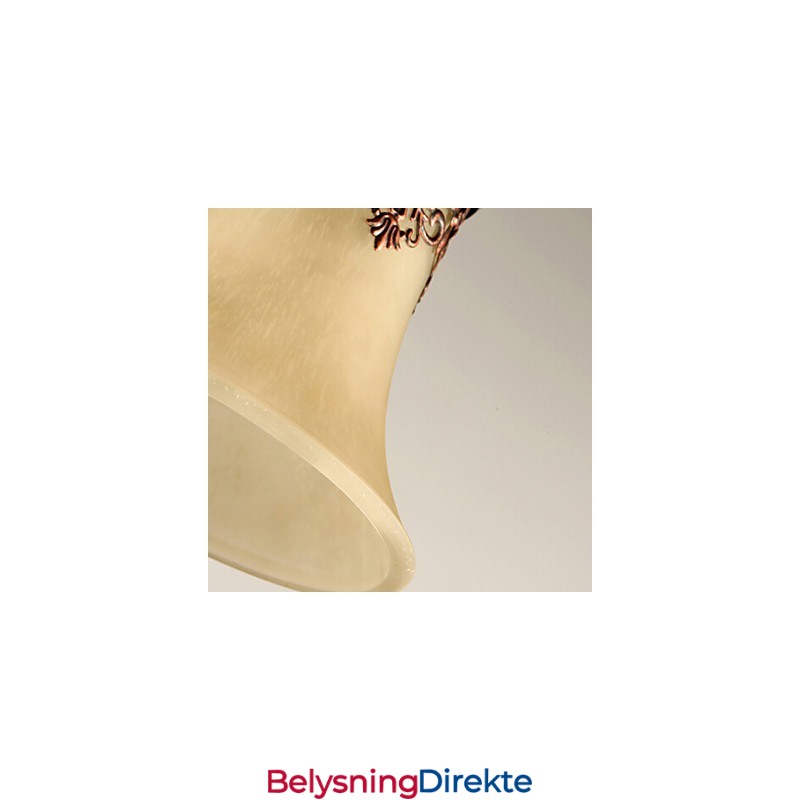 Vintage Landlig Øymaleri I Metall, Innfelt Montering