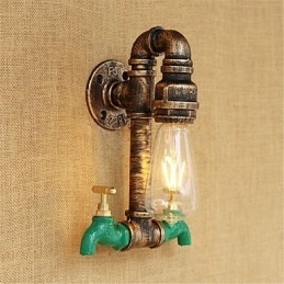Landlig Retro-Maleri For Mini-Stil Omgivelseslys Vegglampe