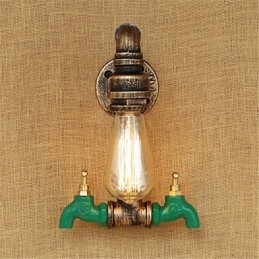 Landlig Retro-Maleri For Mini-Stil Omgivelseslys Vegglampe