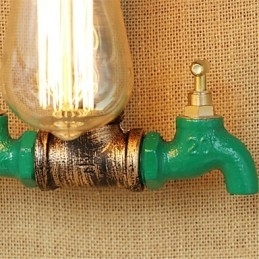 Landlig Retro-Maleri For Mini-Stil Omgivelseslys Vegglampe