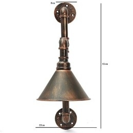 Vannrør Vegglamper Retro Industriell Stil Kreativ Landlig Metall Restaurant Kafé Barer Barbord Vegglamper