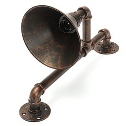 Vannrør Vegglamper Retro Industriell Stil Kreativ Landlig Metall Restaurant Kafé Barer Barbord Vegglamper