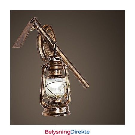 Rustikk Hyttemaling For Mini-Stil Opplyst Vegglampe C