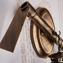 Rustikk Hyttemaling For Mini-Stil Opplyst Vegglampe C