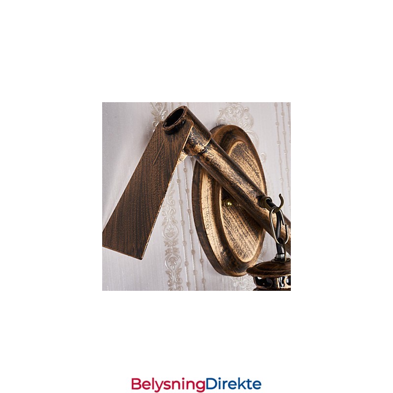 Rustikk Hyttemaling For Mini-Stil Opplyst Vegglampe C