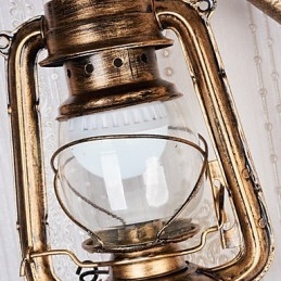 Rustikk Hyttemaling For Mini-Stil Opplyst Vegglampe C