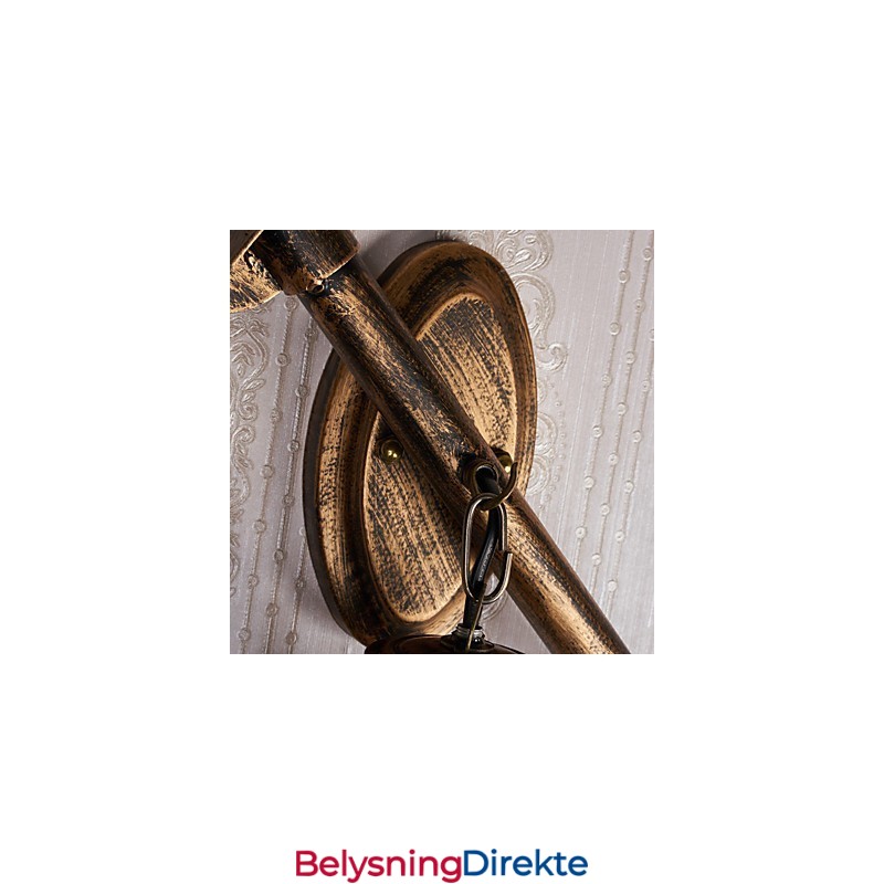 Rustikk Hyttemaling For Mini-Stil Opplyst Vegglampe C