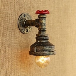 Landlig Retro-Maleri For Omgivelseslys Vegglampe