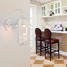 Moderne Samtidsmaleri Funksjon For Øyebeskyttelse Omgivelseslys Vegglampe Vegglampe