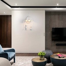 Moderne Samtidsmaleri Funksjon For Øyebeskyttelse Omgivelseslys Vegglampe Vegglampe