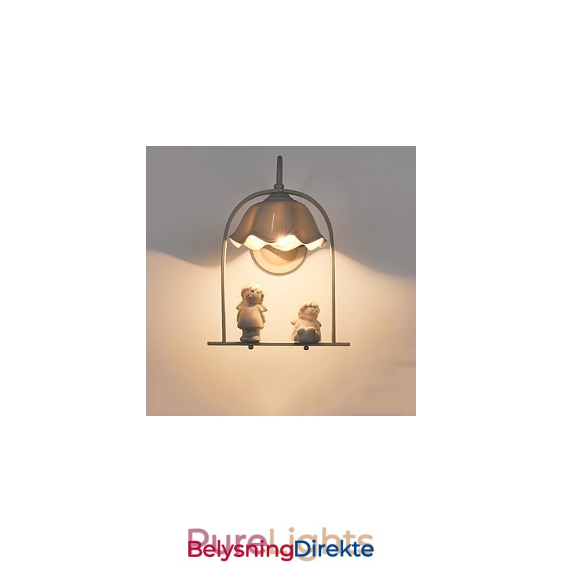 Moderne Samtidsmaleri Funksjon For Øyebeskyttelse Omgivelseslys Vegglampe Vegglampe