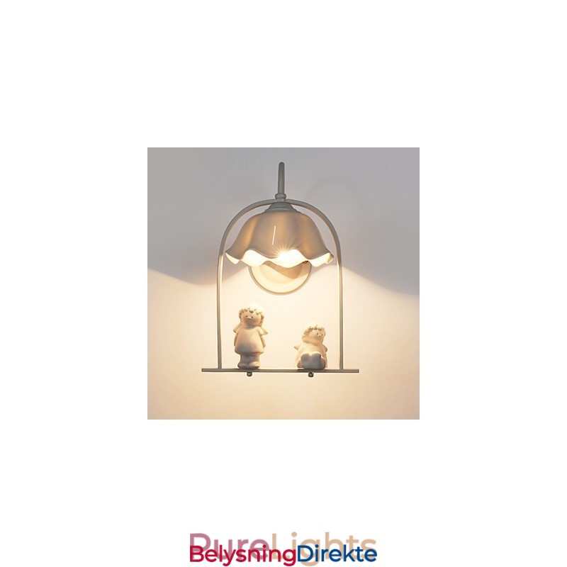 Moderne Samtidsmaleri Funksjon For Øyebeskyttelse Omgivelseslys Vegglampe Vegglampe