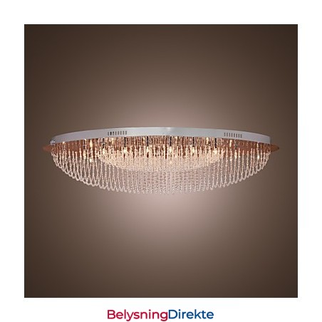 Moderne Samtids Krystall Krom Metall Innfelt Montering