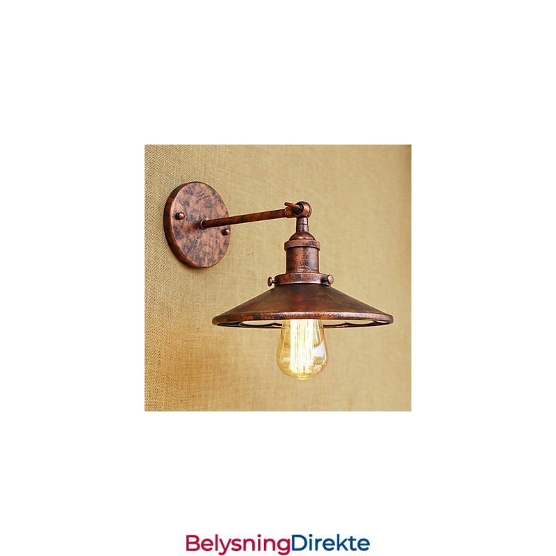 Rustikk Lodge Country Retro Galvanisert Funksjon For Mini-Stil Omgivende Lys Vegglampetter