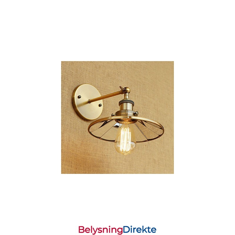 Rustikk Lodge Country Retro Galvanisert Funksjon For Mini-Stil Omgivende Lys Vegglampetter