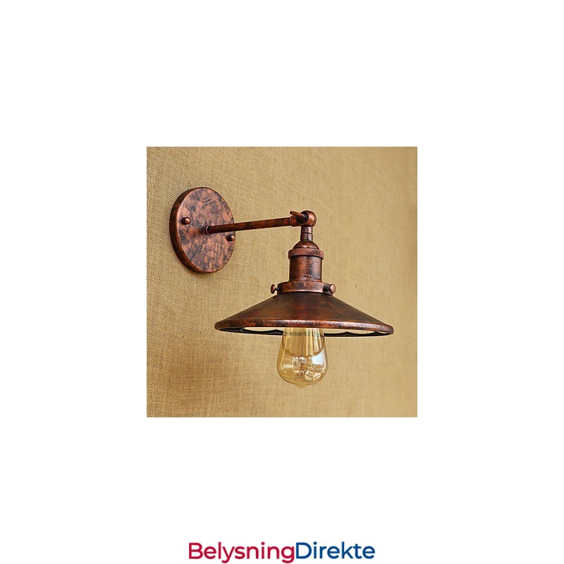Rustikk Lodge Country Retro Galvanisert Funksjon For Mini-Stil Omgivende Lys Vegglampetter