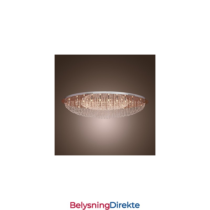 Moderne Samtids Krystall Krom Metall Innfelt Montering