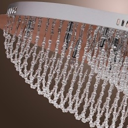 Moderne Samtids Krystall Krom Metall Innfelt Montering