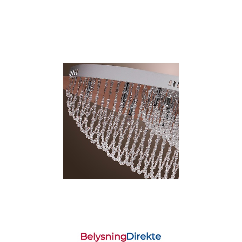 Moderne Samtids Krystall Krom Metall Innfelt Montering