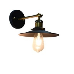 Mal Enkeltvegg Jernvegglampe Dum Svart Lyssabellampe På Veggen