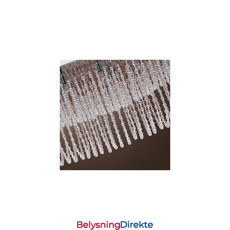 Moderne Samtids Krystall Krom Metall Innfelt Montering