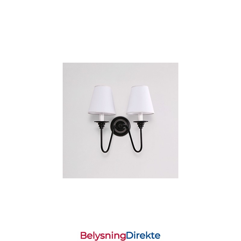 Rustikk Hytte Sort Oksidfinish Funksjon For Øyebeskyttelse Omgivelseslys Vegglampe Vegglampe