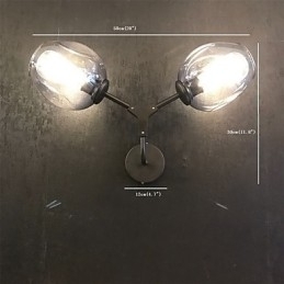 Rustikk Hytte, Vintage, Landlig Retro-Maleri, Vegglampe I Ministil Med Omgivende Lys