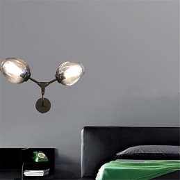 Rustikk Hytte, Vintage, Landlig Retro-Maleri, Vegglampe I Ministil Med Omgivende Lys