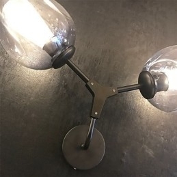 Rustikk Hytte, Vintage, Landlig Retro-Maleri, Vegglampe I Ministil Med Omgivende Lys