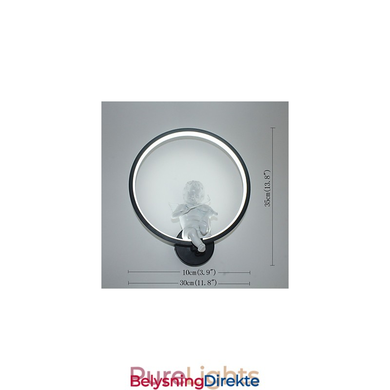 Vegglampe Moderne Kreativ Personlighetslampe Designer Angel Dekorasjonslampe Aluminium Integrert Korridor Vegglampe