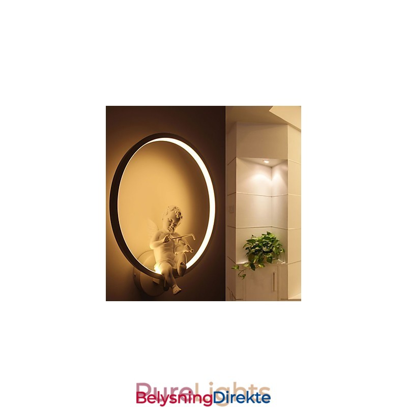 Vegglampe Moderne Kreativ Personlighetslampe Designer Angel Dekorasjonslampe Aluminium Integrert Korridor Vegglampe