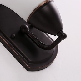 Rustikk Hytte Sort Oksidfinish Funksjon For Øyebeskyttelse Omgivelseslys Vegglampe Vegglampe