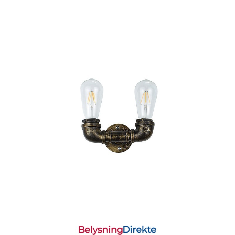 Rustikk Hytte Tradisjonell Klassisk Antikk Messing Vegglampe Vegglampe