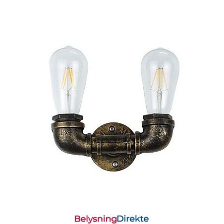 Rustikk Hytte Tradisjonell Klassisk Antikk Messing Vegglampe Vegglampe