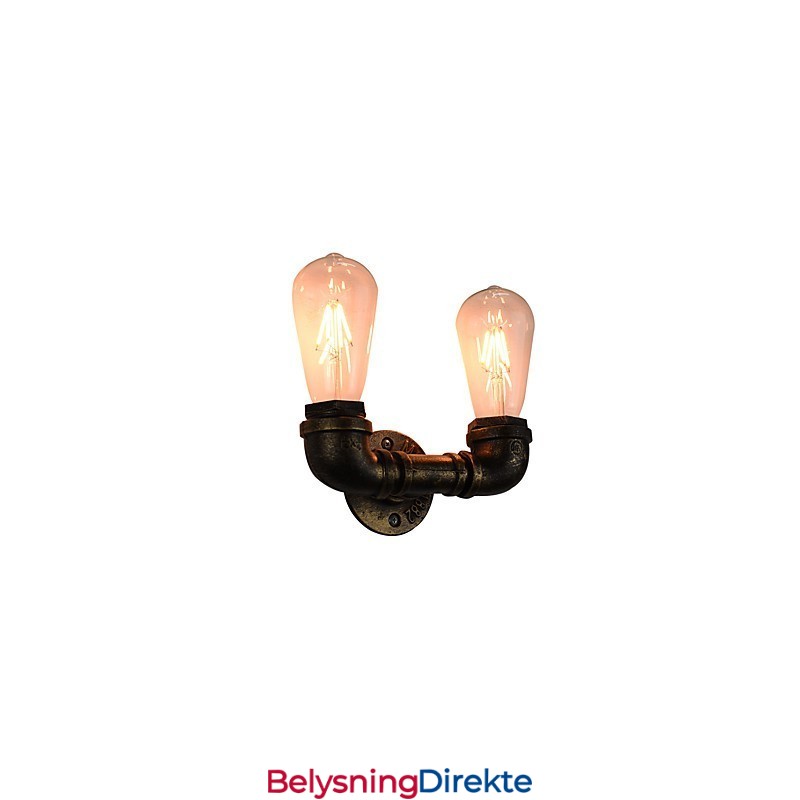 Rustikk Hytte Tradisjonell Klassisk Antikk Messing Vegglampe Vegglampe