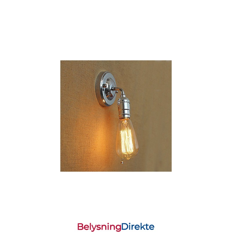 Retro Loft Edison Vegglampe Soverom Vegglamper For Hjem Opp Ned Rustikk Industriell Enkelthode Korridor Stue Mini Veggdekor