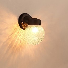 Vegglampe Moderne Samtidsstil Sort Oksidfinish Funksjon For Mini-Stil Omgivelseslys Vegglampetter