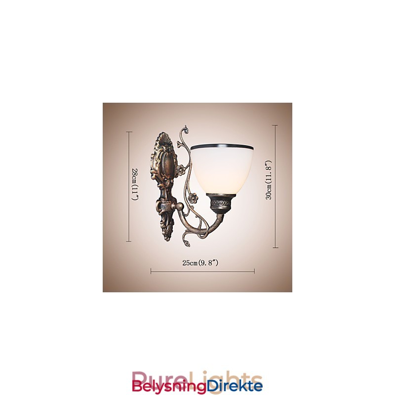 Enkel Amerikansk Vegglampe Nattbordslampe Stue Dekorativ Lampe Smijern Europeisk Stil Kreativ Vegglampe