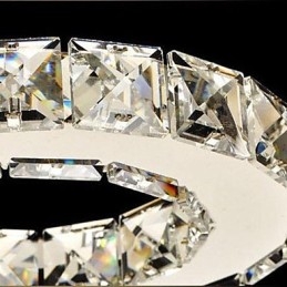 Krystall Innfelt 5 Lys Moderne Gjennomsiktig Galvanisert Rustfritt Stål