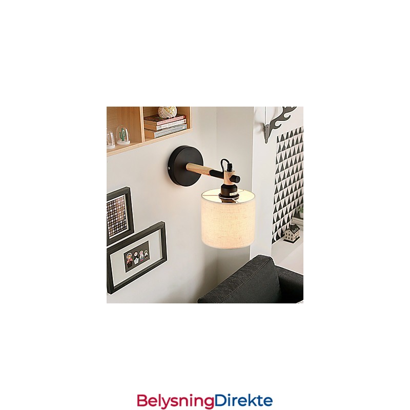 Stoffvegglampe Moderne Samtidsstil Funksjon Omgivelseslys Vegglamper