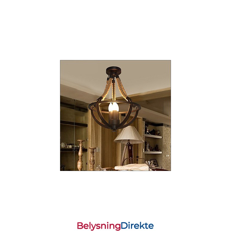 Amerikansk Taklampe I Retrostil Med Tau