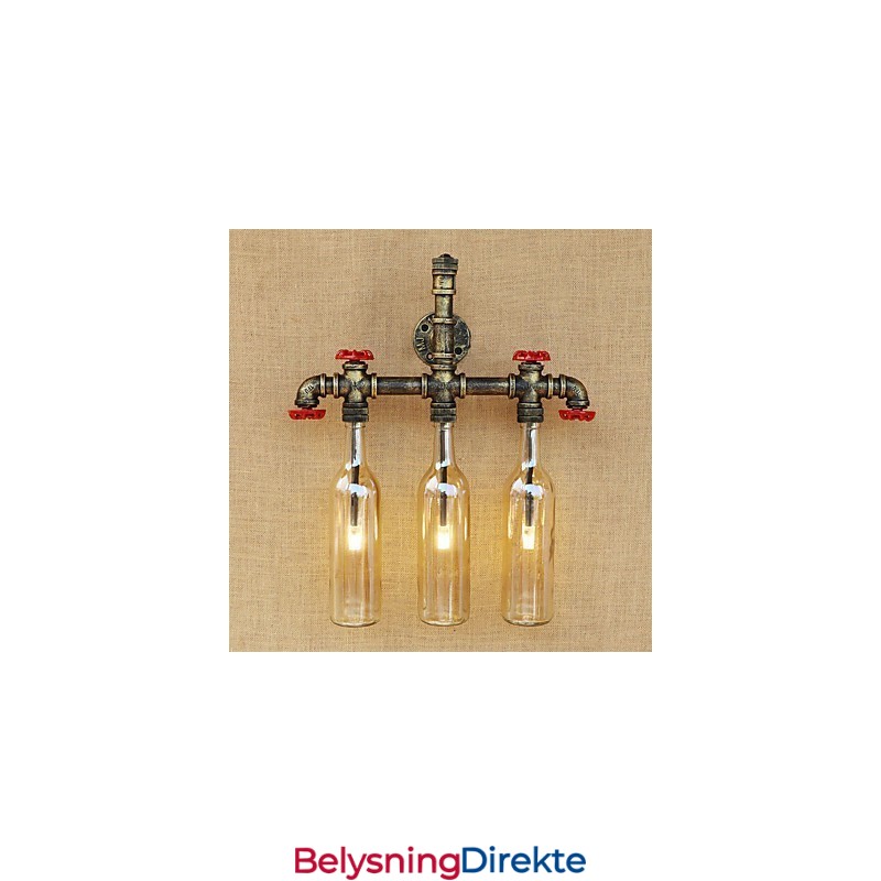 Vintage Landlig Antikk Bronse Omgivelseslys Vegglampe Vegglampe