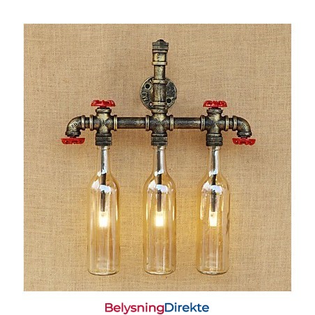 Vintage Landlig Antikk Bronse Omgivelseslys Vegglampe Vegglampe