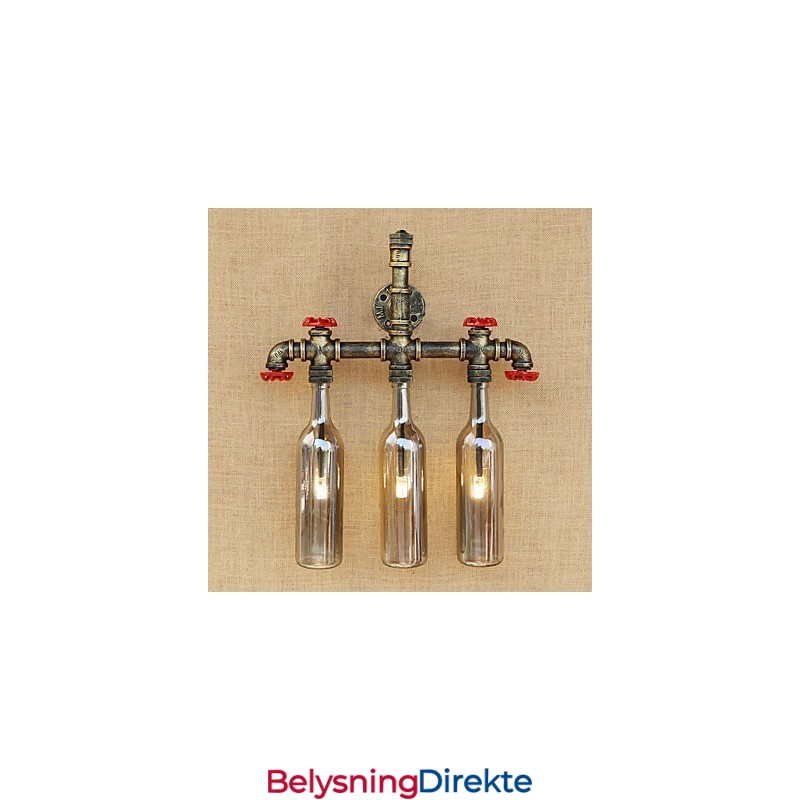 Vintage Landlig Antikk Bronse Omgivelseslys Vegglampe Vegglampe